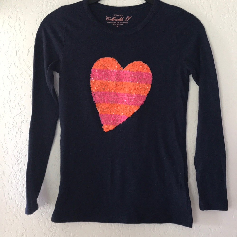 Crewcuts Collectible T size 14 with sequin heart